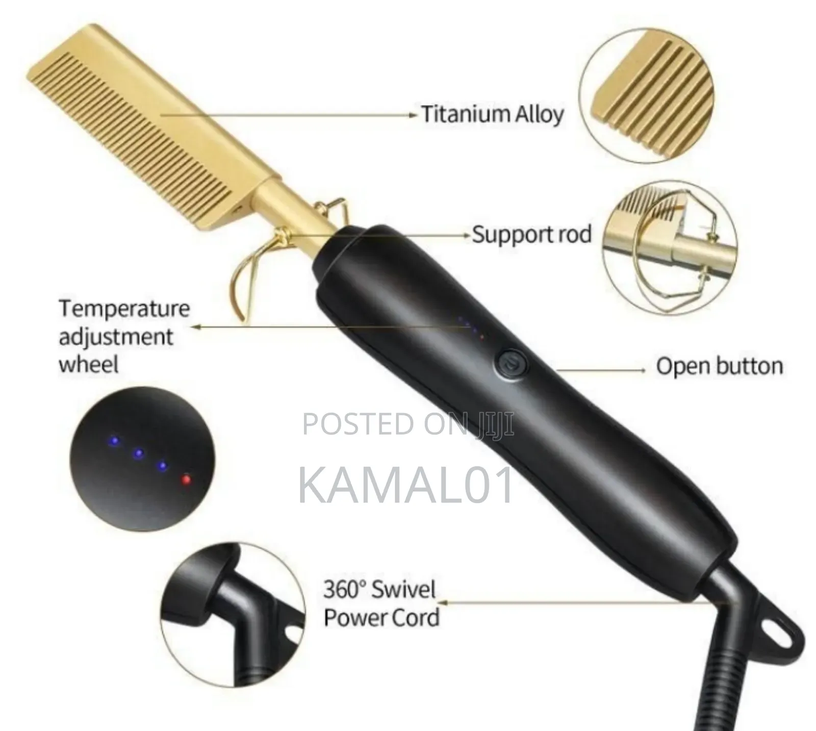 Comb Straightener Electric Hair Straightener