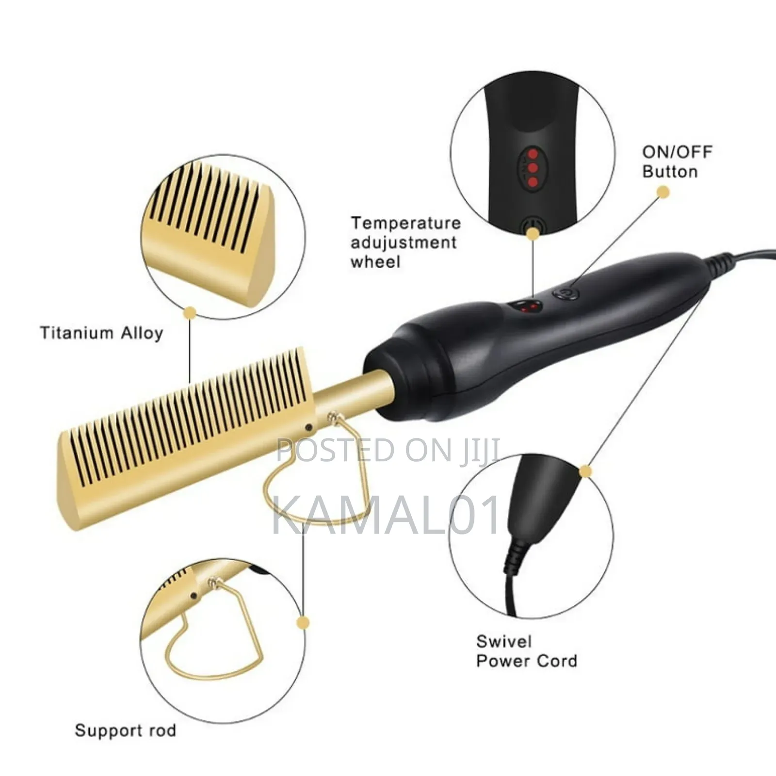 Comb Straightener Electric Hair Straightener