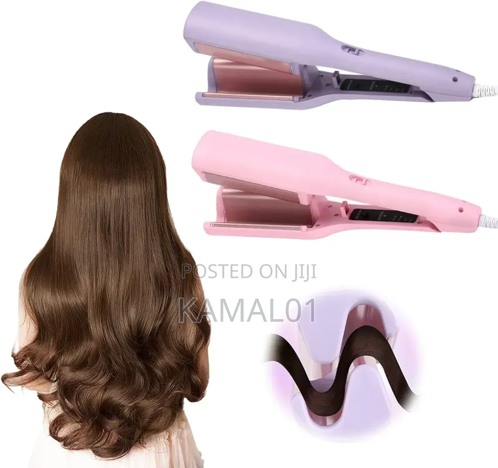 French Wave Curling Iron, Hair Crimper Waver Hair Tool