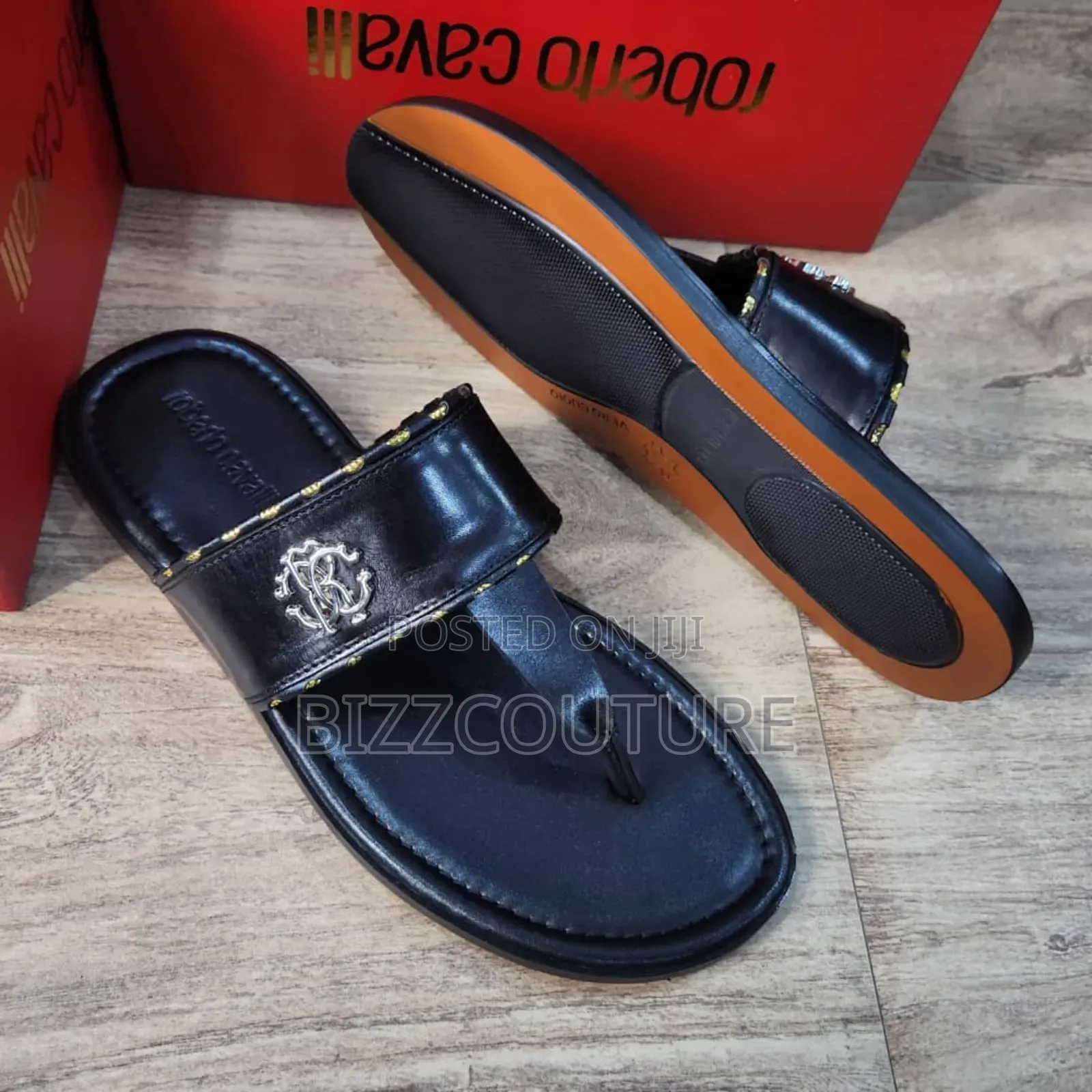 Original Roberto Cavalli Italian Slippers Available in Store