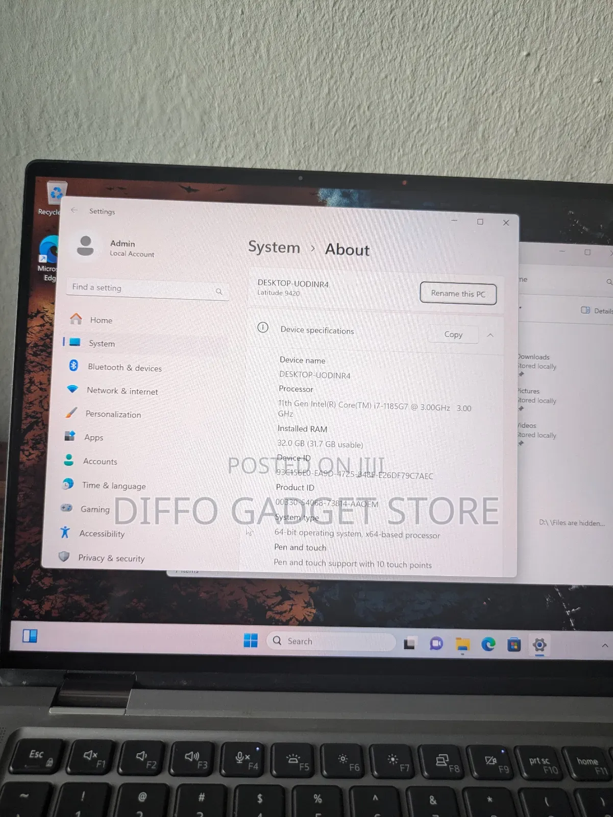 Laptop Dell Latitude 9420 32GB Intel Core i7 SSD 1T