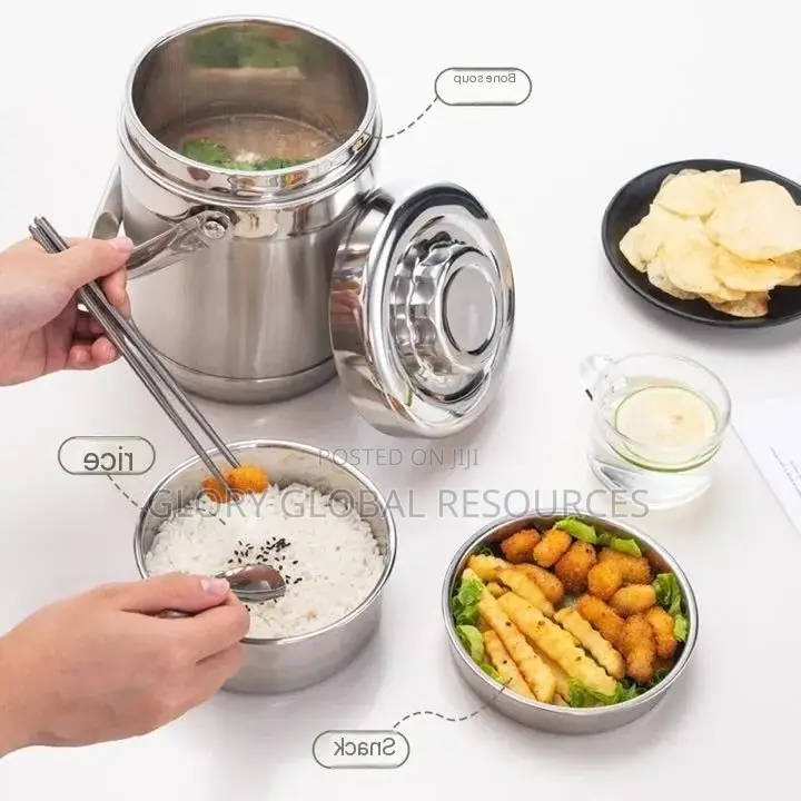 Large Capacity Food Thermos Insulated Stainless Steel Flask