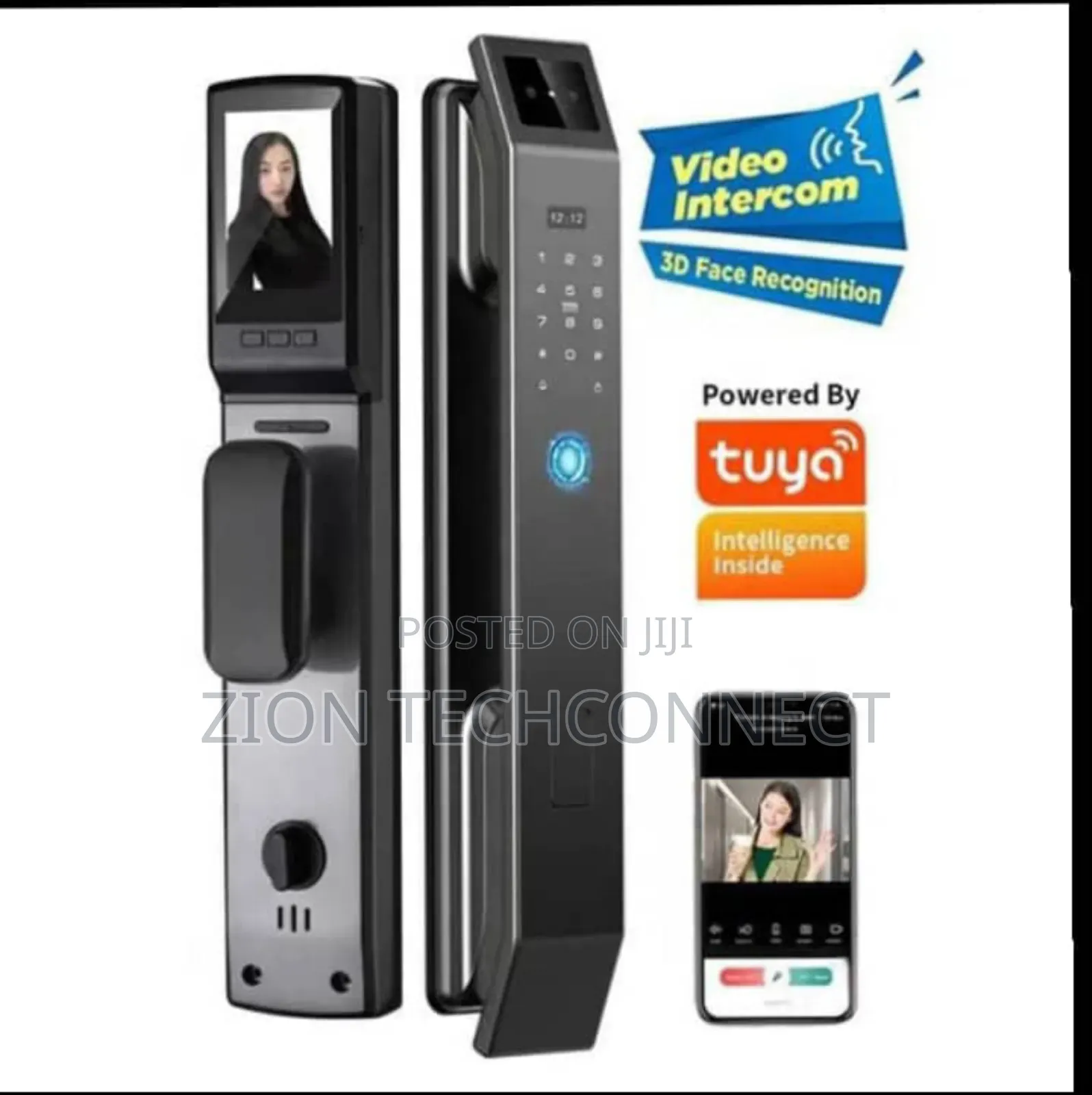 Smart Lock 3D Facial Recognition With Video Intercom