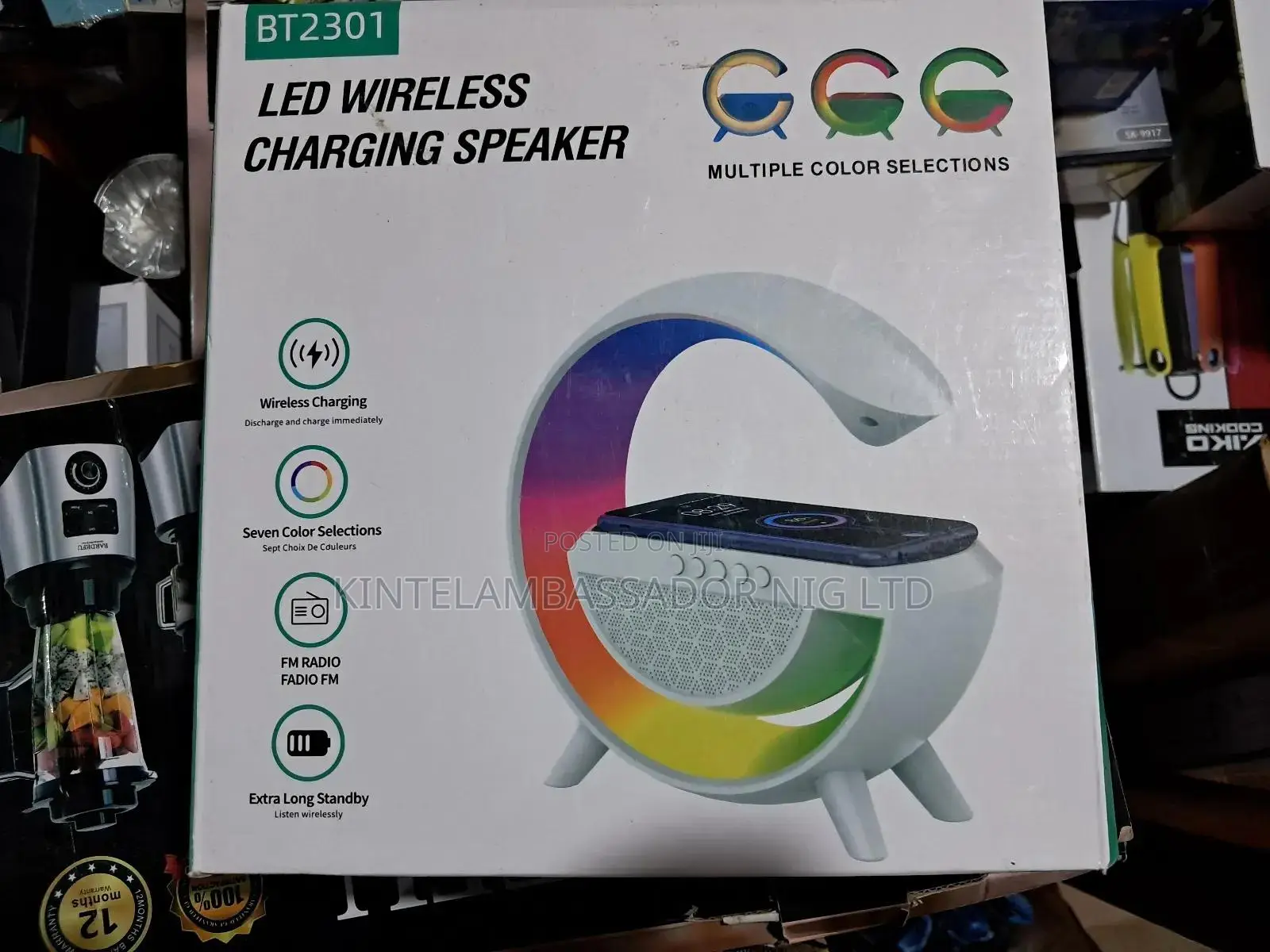 Led Wireless Charging Speaker
