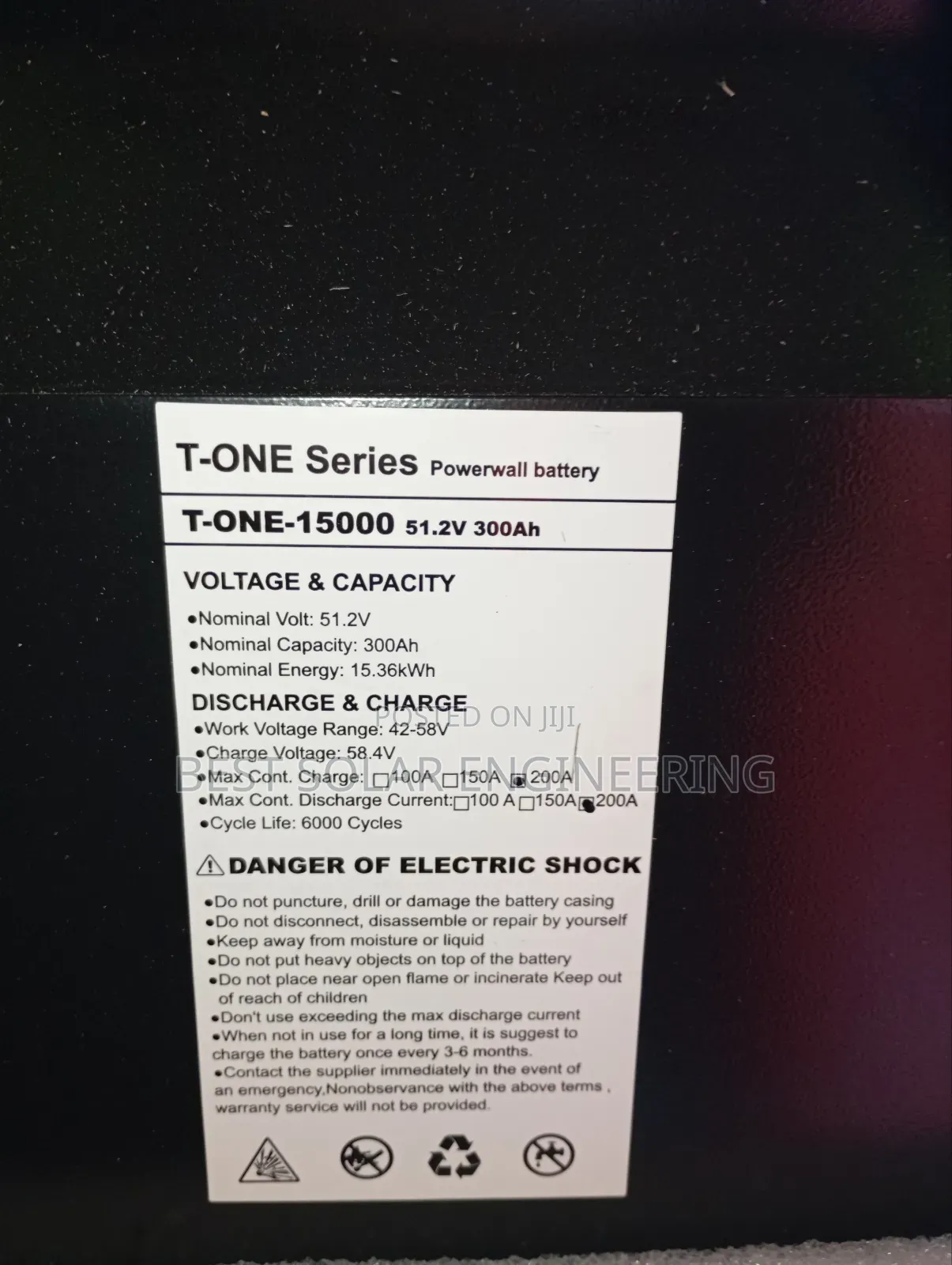 15kwh Lithium Battery (51.2v) Taico