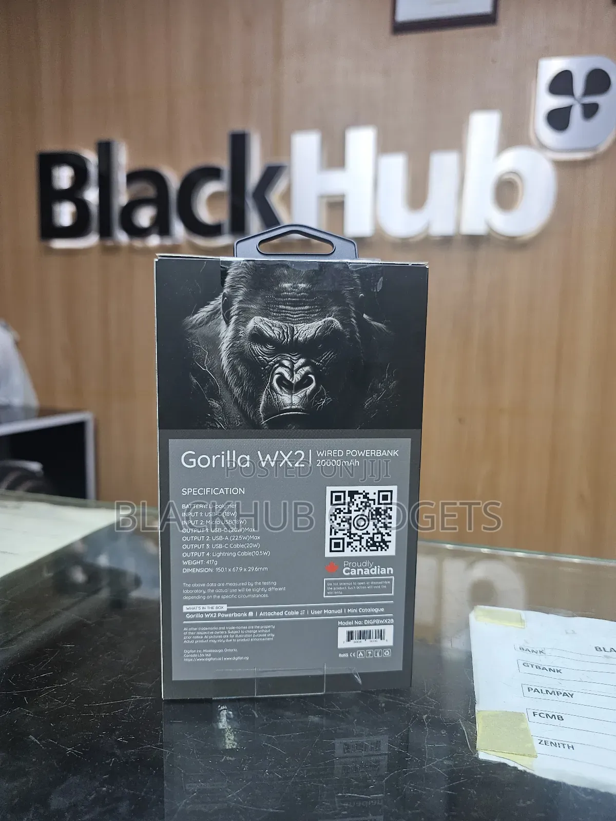 Digifon Gorilla WX2 Power Bank 20000mah