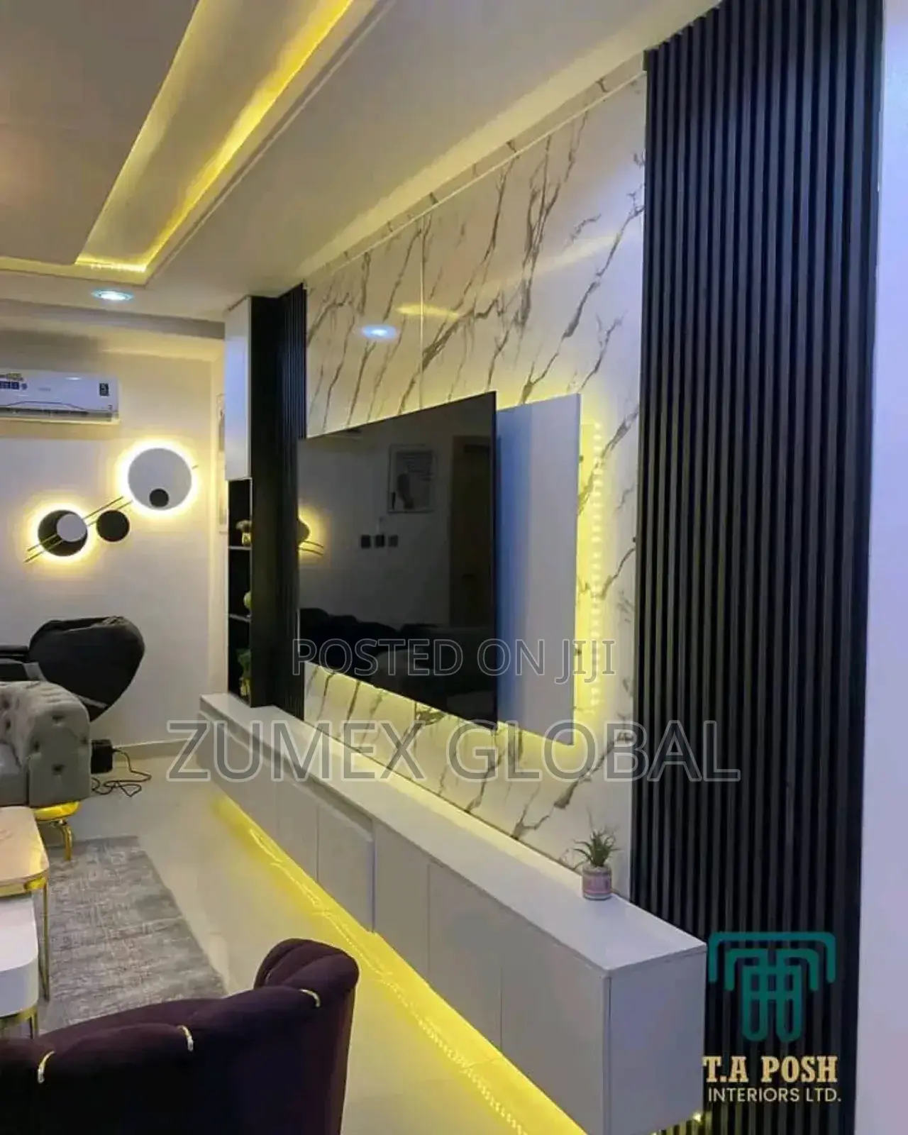 HDF Wood Television Console