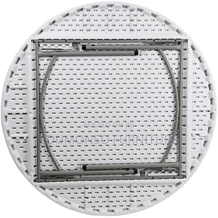60-Inch Round Plastic Folding Tables for Catered Events