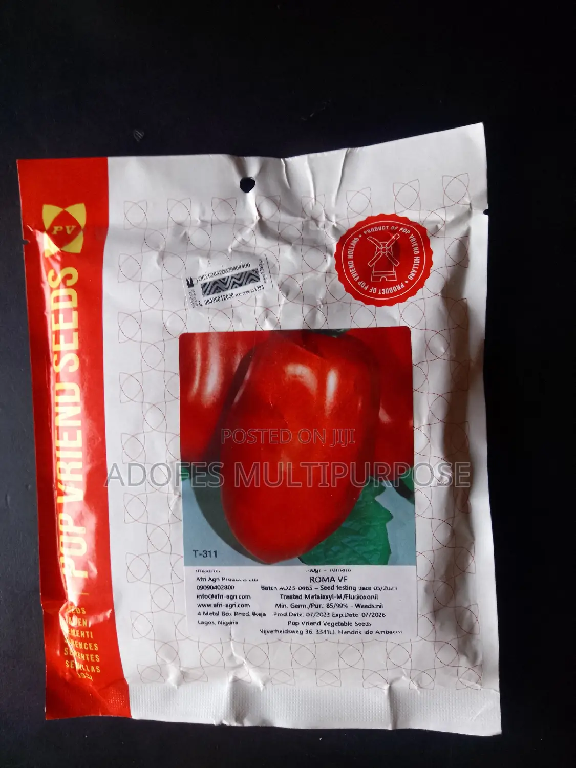 Tomatoes Seeds Roma Vf 100g Sachet