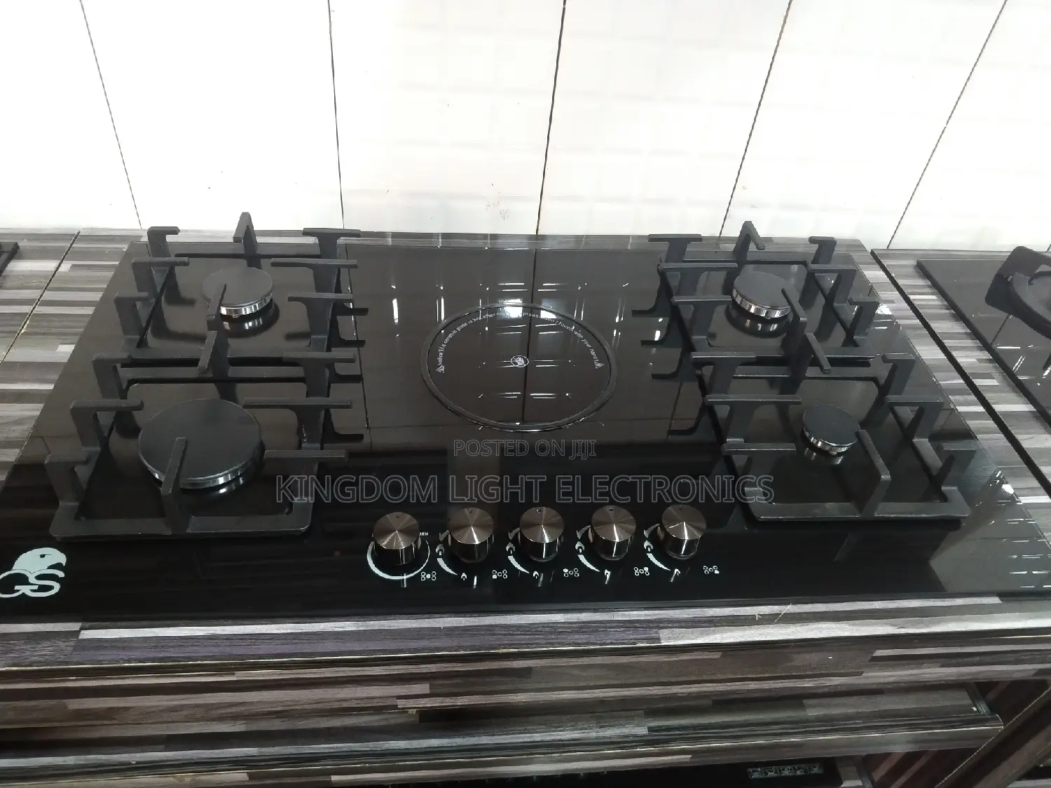 GS Inbuilt 60x90cm Inbuilt 4 Gas 1 Electric Gas Cooker