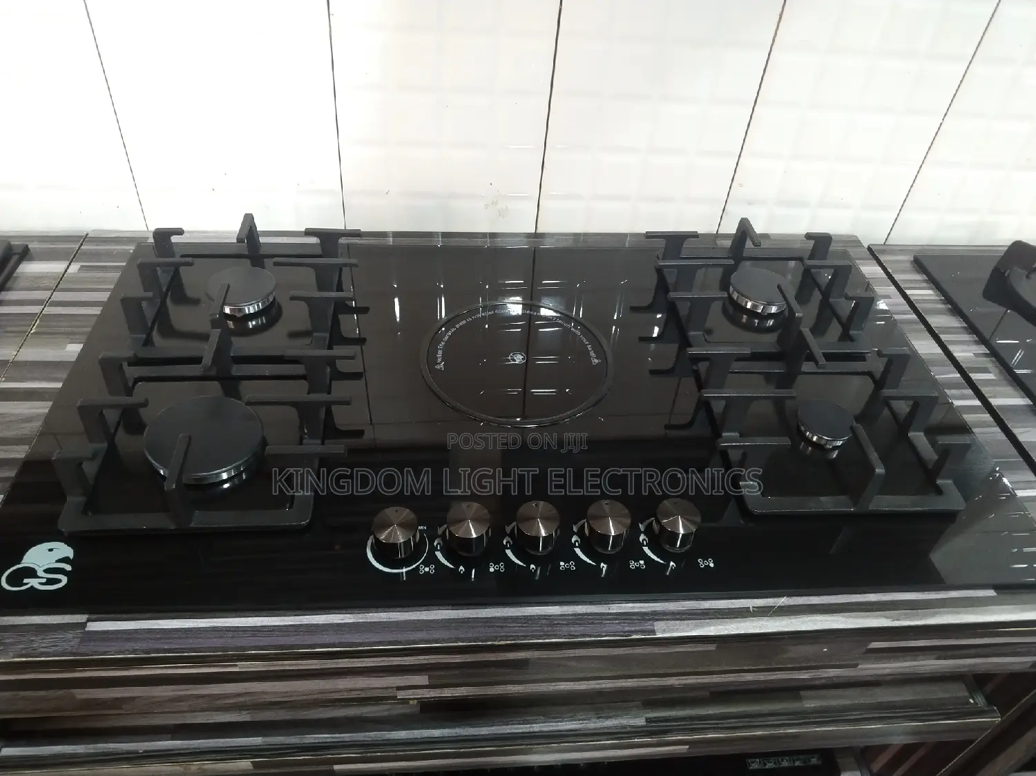 GS Inbuilt 60x90cm Inbuilt 4 Gas 1 Electric Gas Cooker