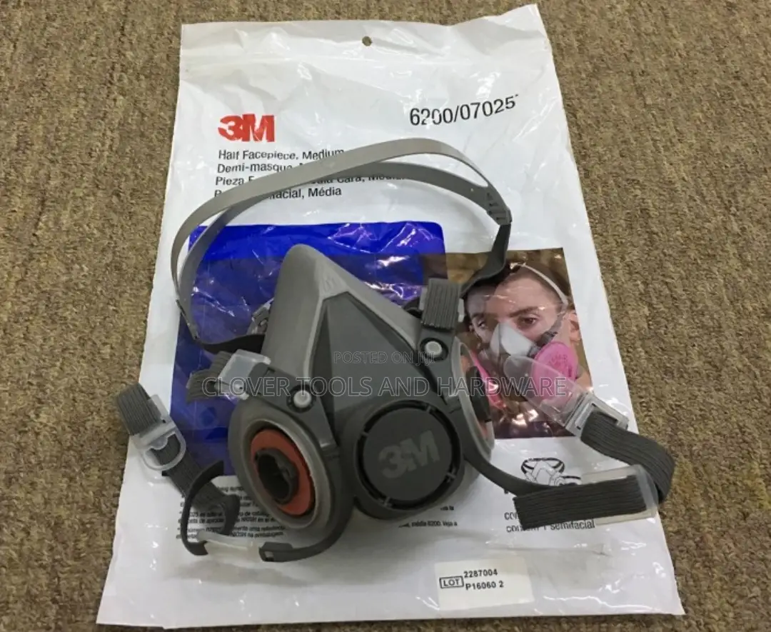 3M 6200/07205 Dust Paint Respirator Filter Spray Smoke Gas