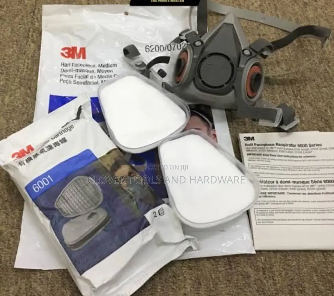 3M 6200/07205 Dust Paint Respirator Filter Spray Smoke Gas