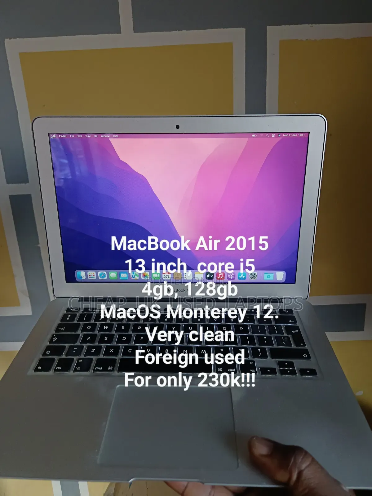 Laptop Apple MacBook Air 2015 4GB Intel Core I5 SSD 128GB