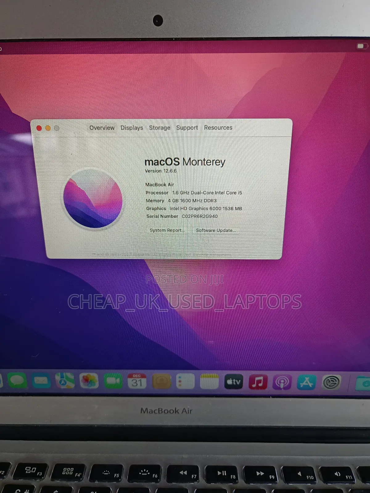 Laptop Apple MacBook Air 2015 4GB Intel Core I5 SSD 128GB