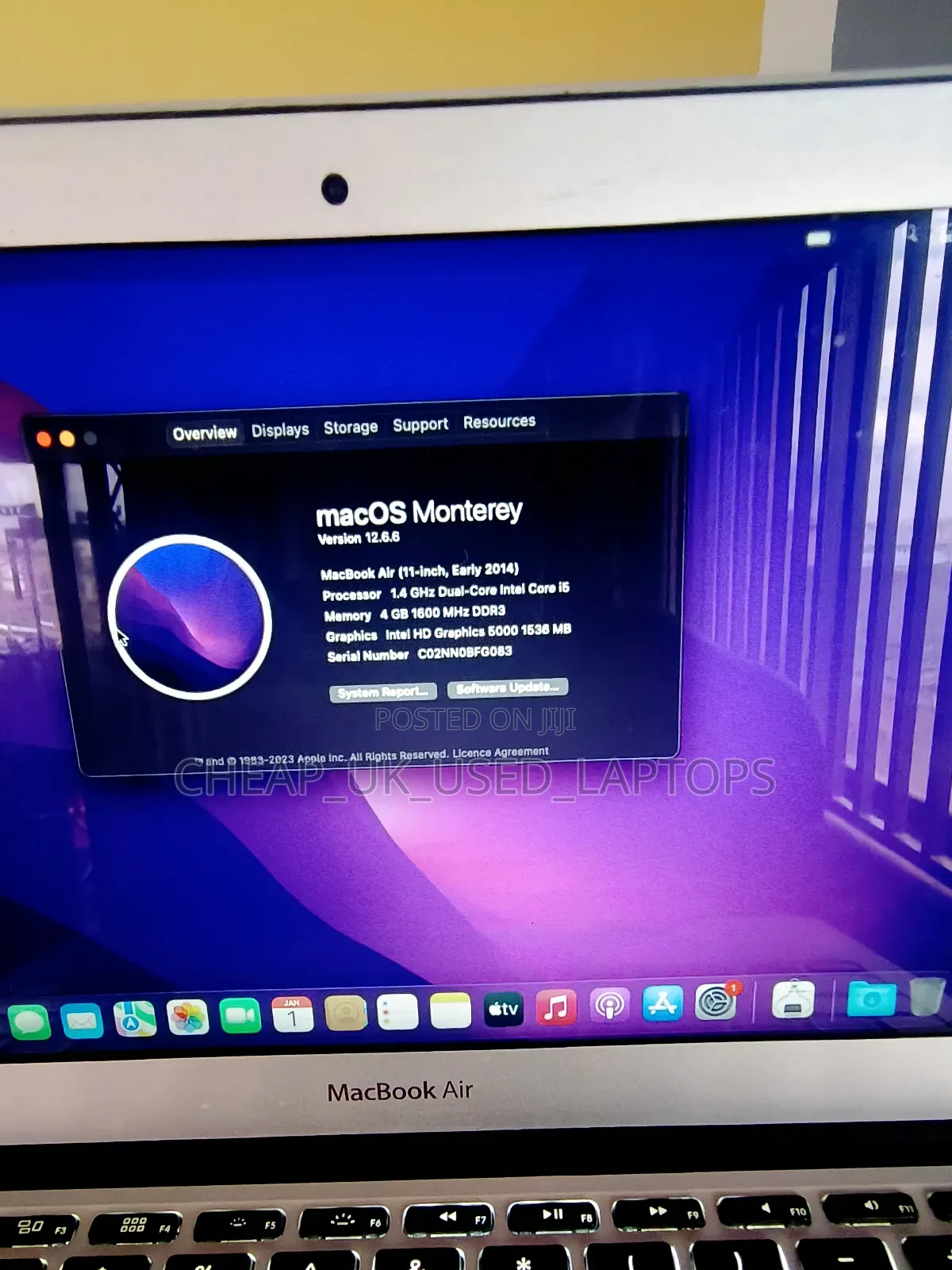 Laptop Apple MacBook Air 2014 4GB Intel Core I5 SSD 128GB