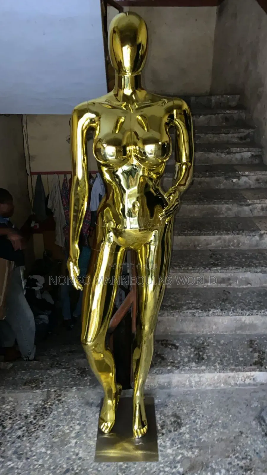 Female Golden Colour Display Mannequin
