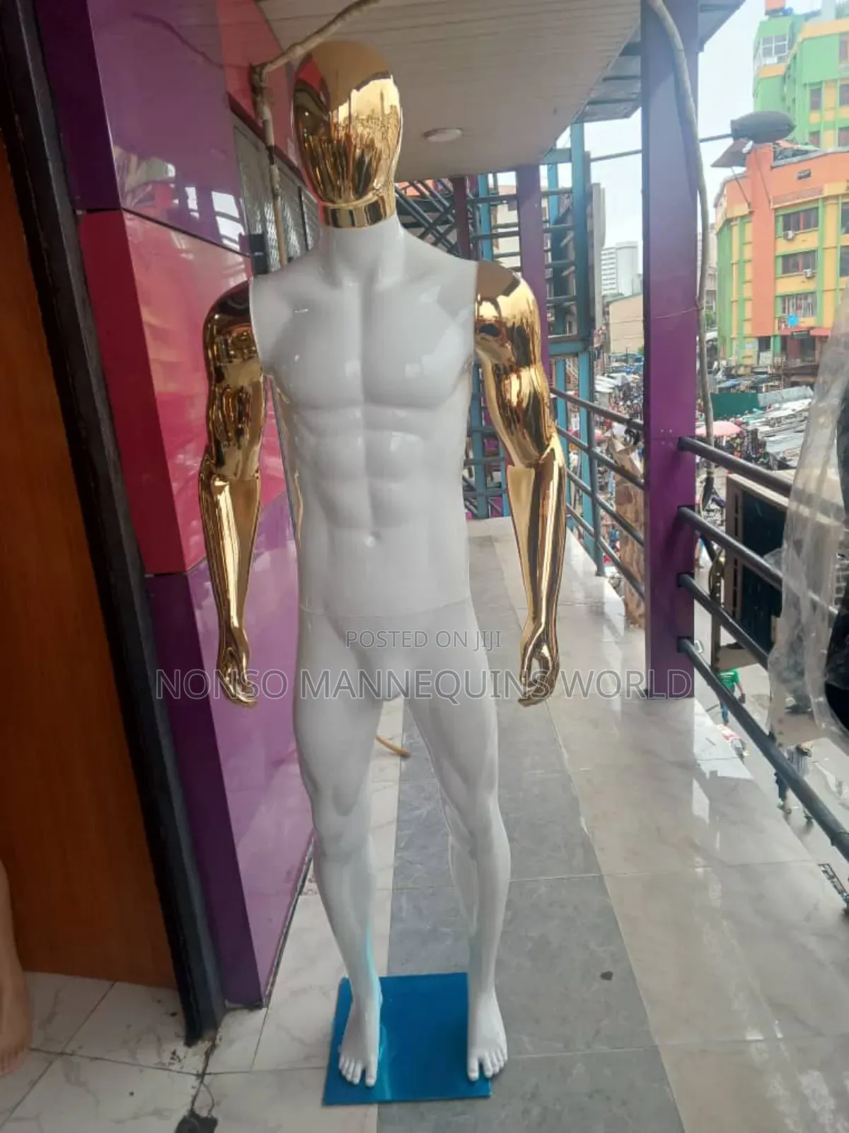 New Designs Huge Male Chrome Mannequins