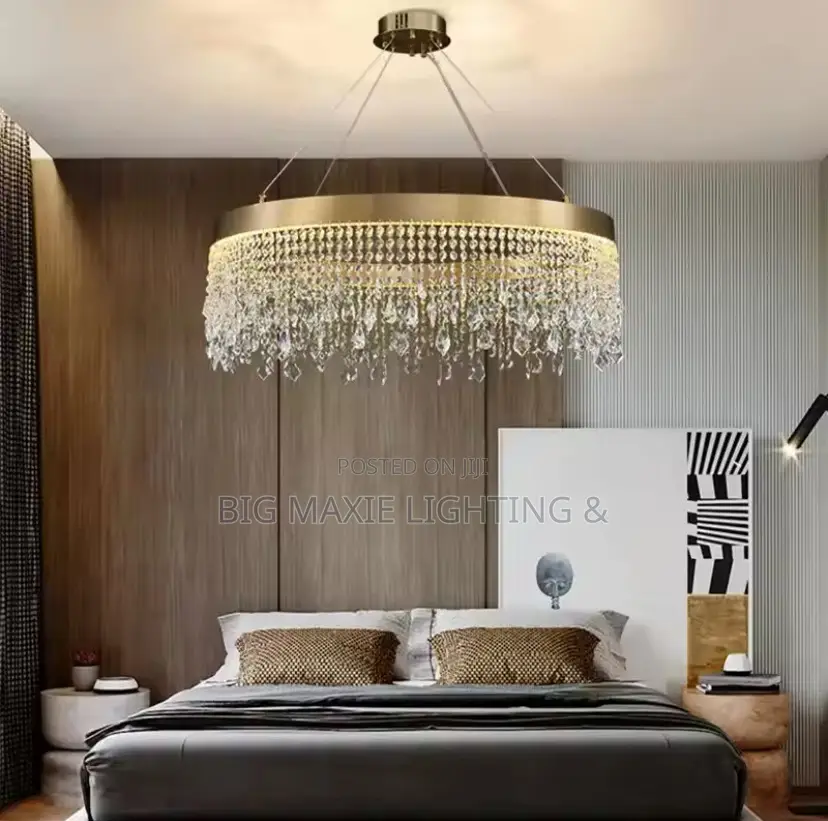 Modern Luxury LED Clear Crystal Ceiling Chandelier