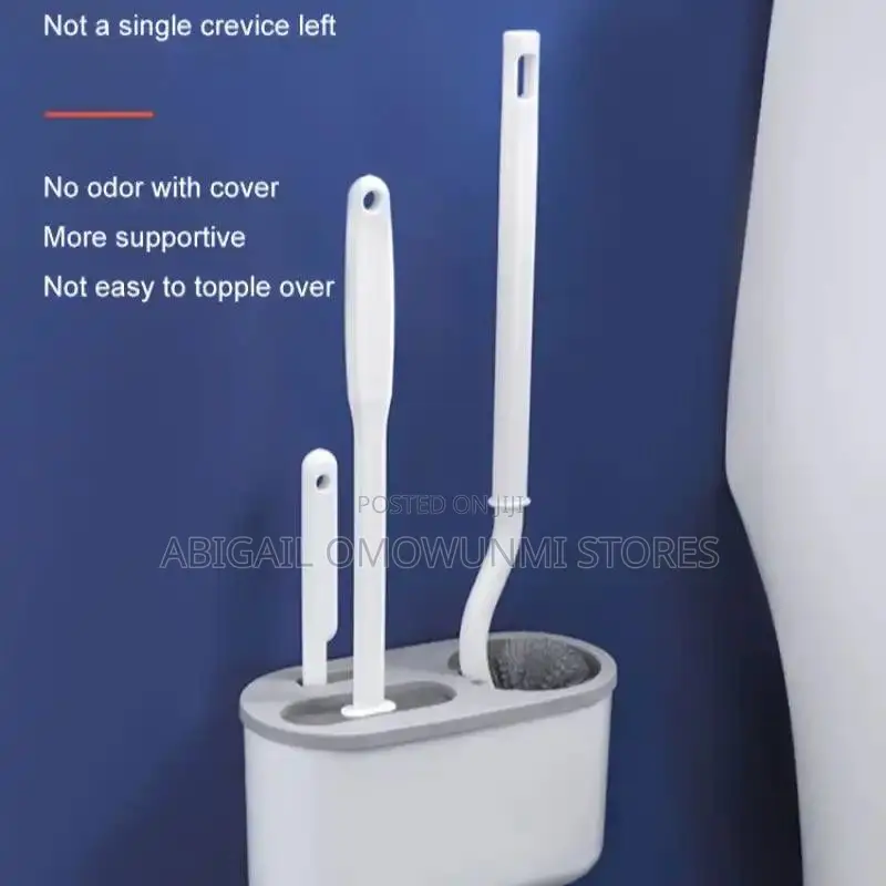 3 in 1 Silicone Wall Mounted Toilet Brush With Holder