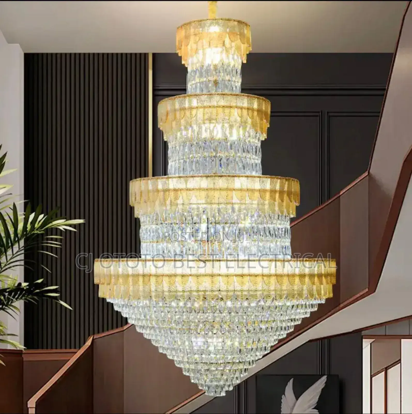 Black Gold Crystal Light, Big Size 1200mm X 2000mm