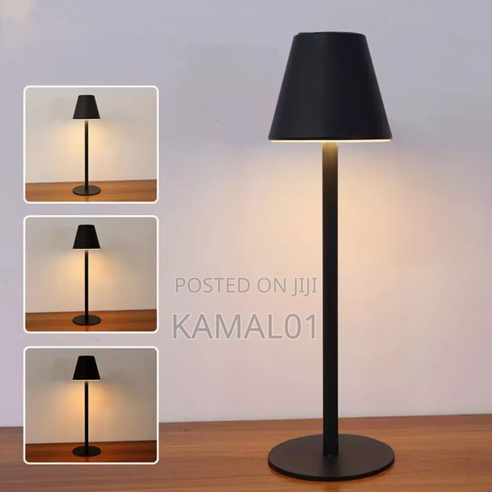 LED Bedside Lamps USB Rechargeable Metal Wireless