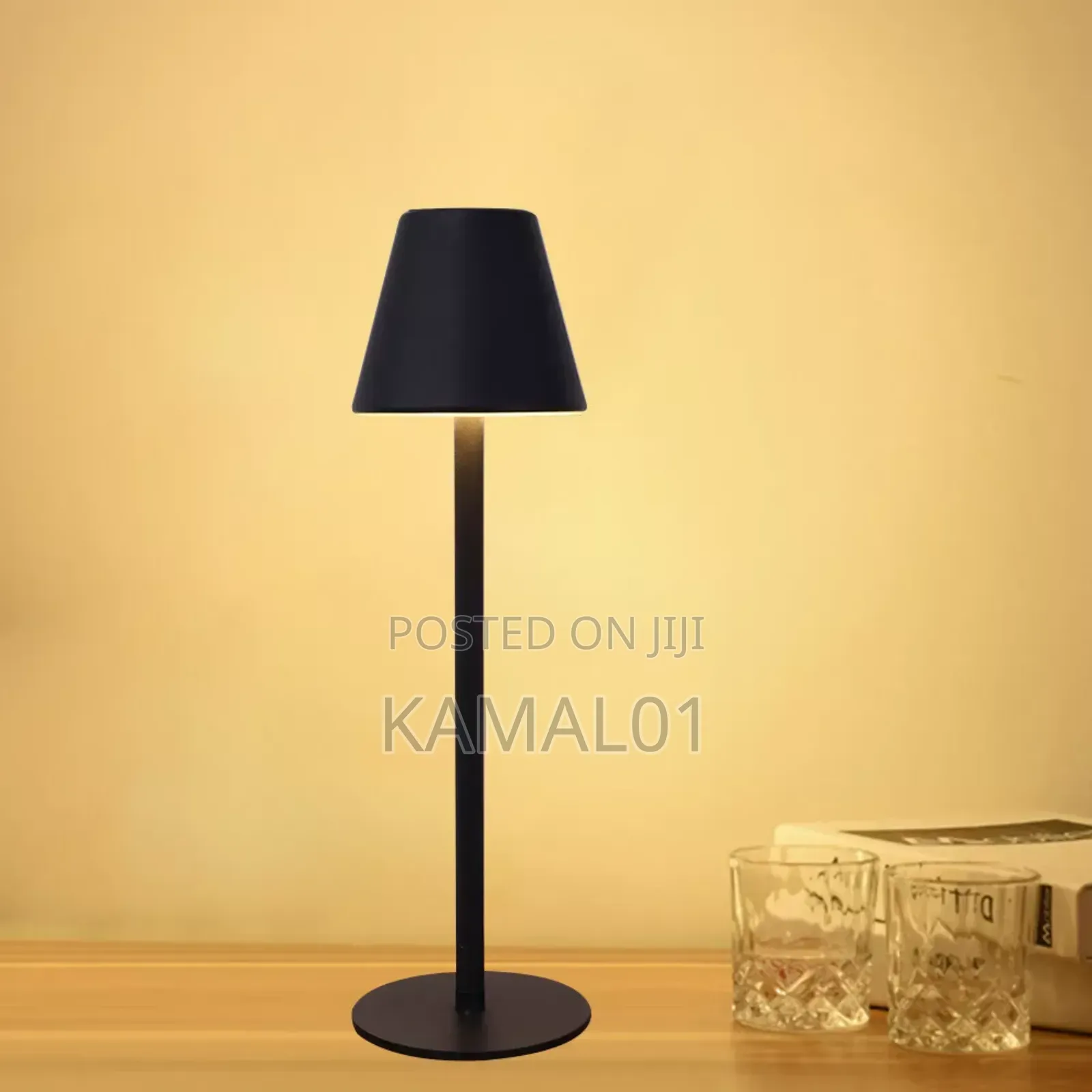 LED Bedside Lamps USB Rechargeable Metal Wireless
