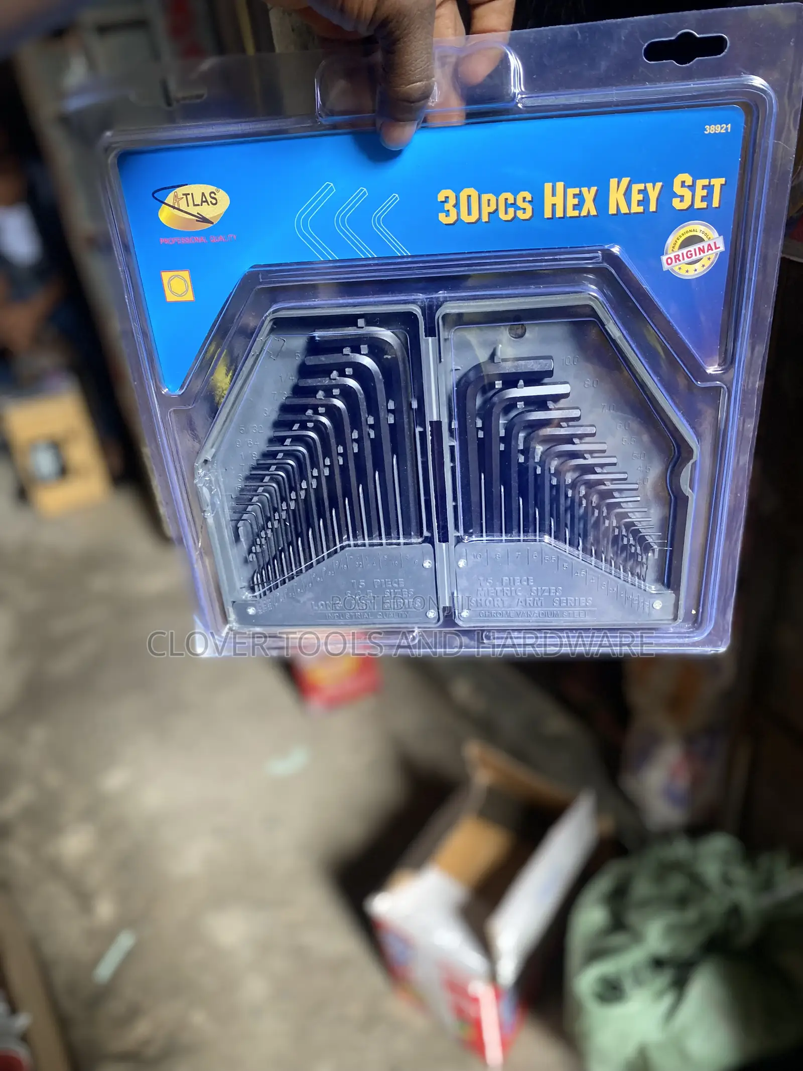 30pcs Inch/Metric Allen Key Metric Hex Key Set