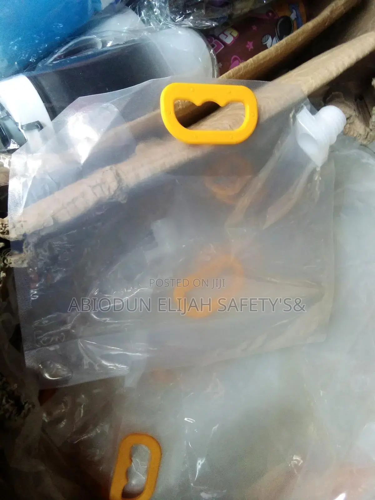 Transparent Rubber Nylon Water Bottle