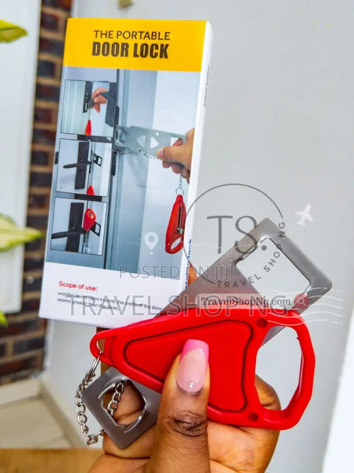 Portable Steel Door Lock | Travel Security Accessory