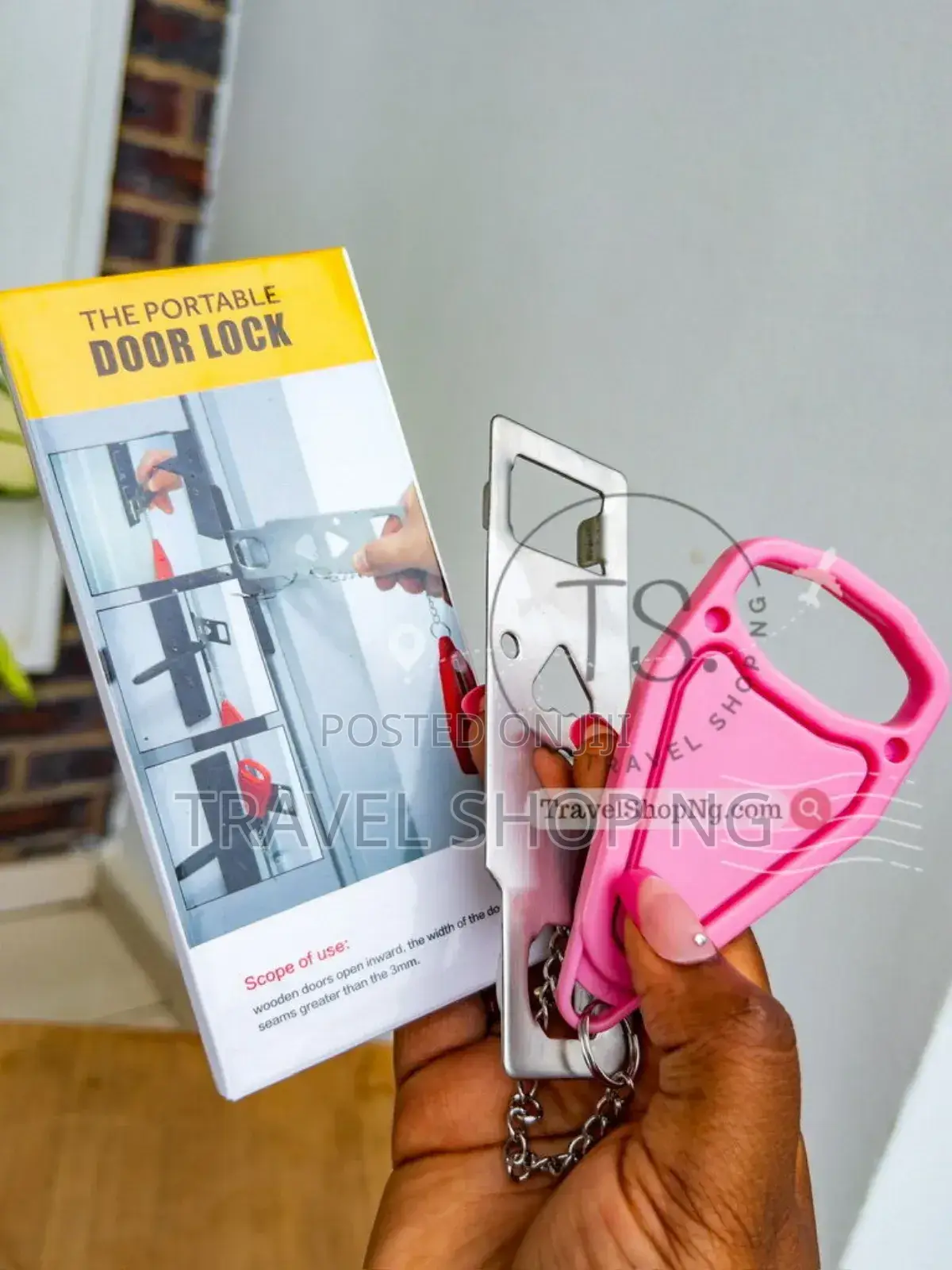 Portable Steel Door Lock | Travel Security Accessory