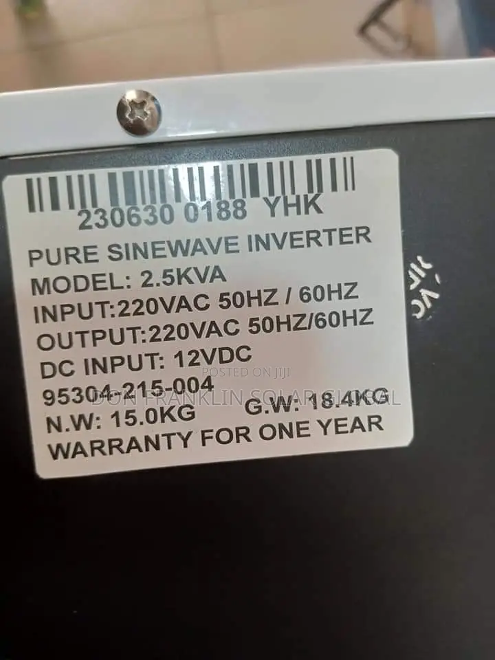 2.5kva 12v Yohako Solar Inverter Pure Sine Wave