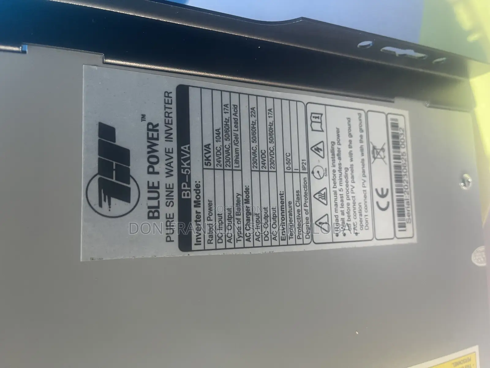 5kva/24v Blue Power Pure Sine Wave Solar Inverter