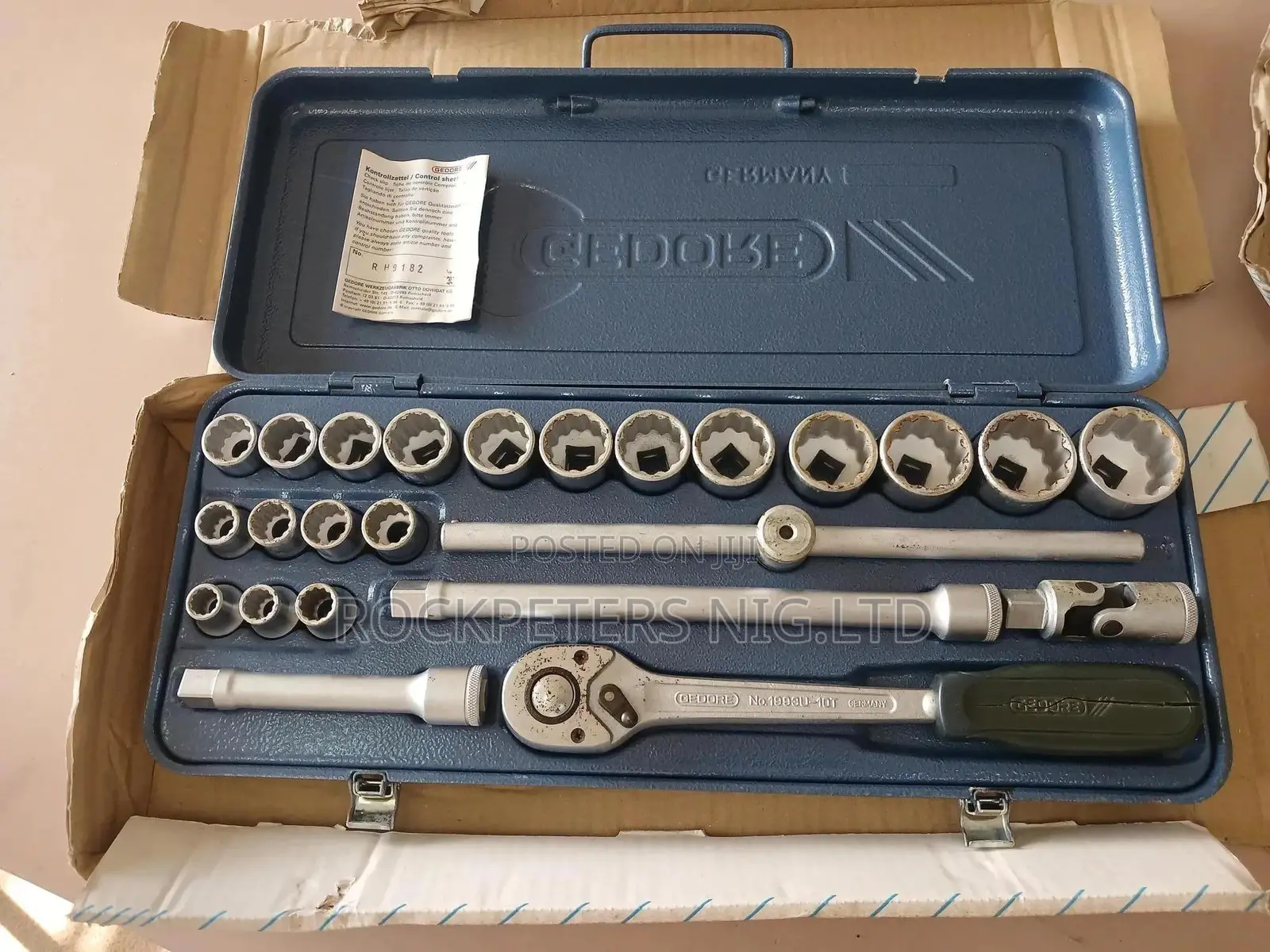 Gedore D 19 WMU 10 Socket Spanner Set 1/2 Inch 24 Piece UD 1