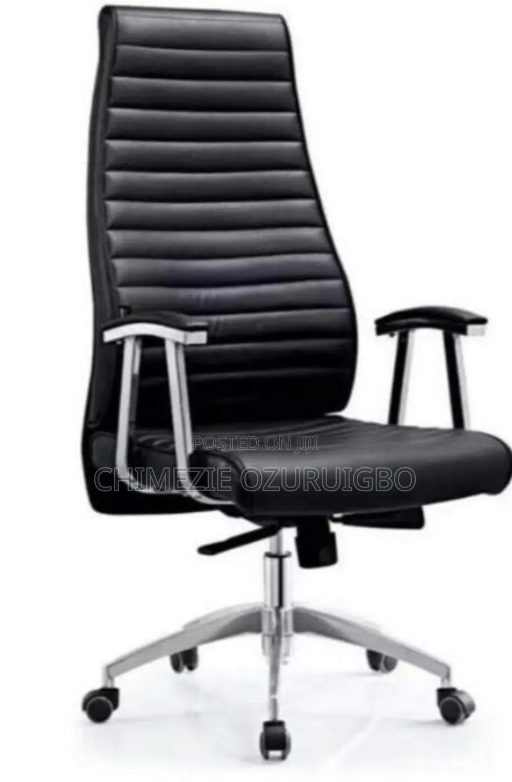 Black Executive Leather Swivel Chair