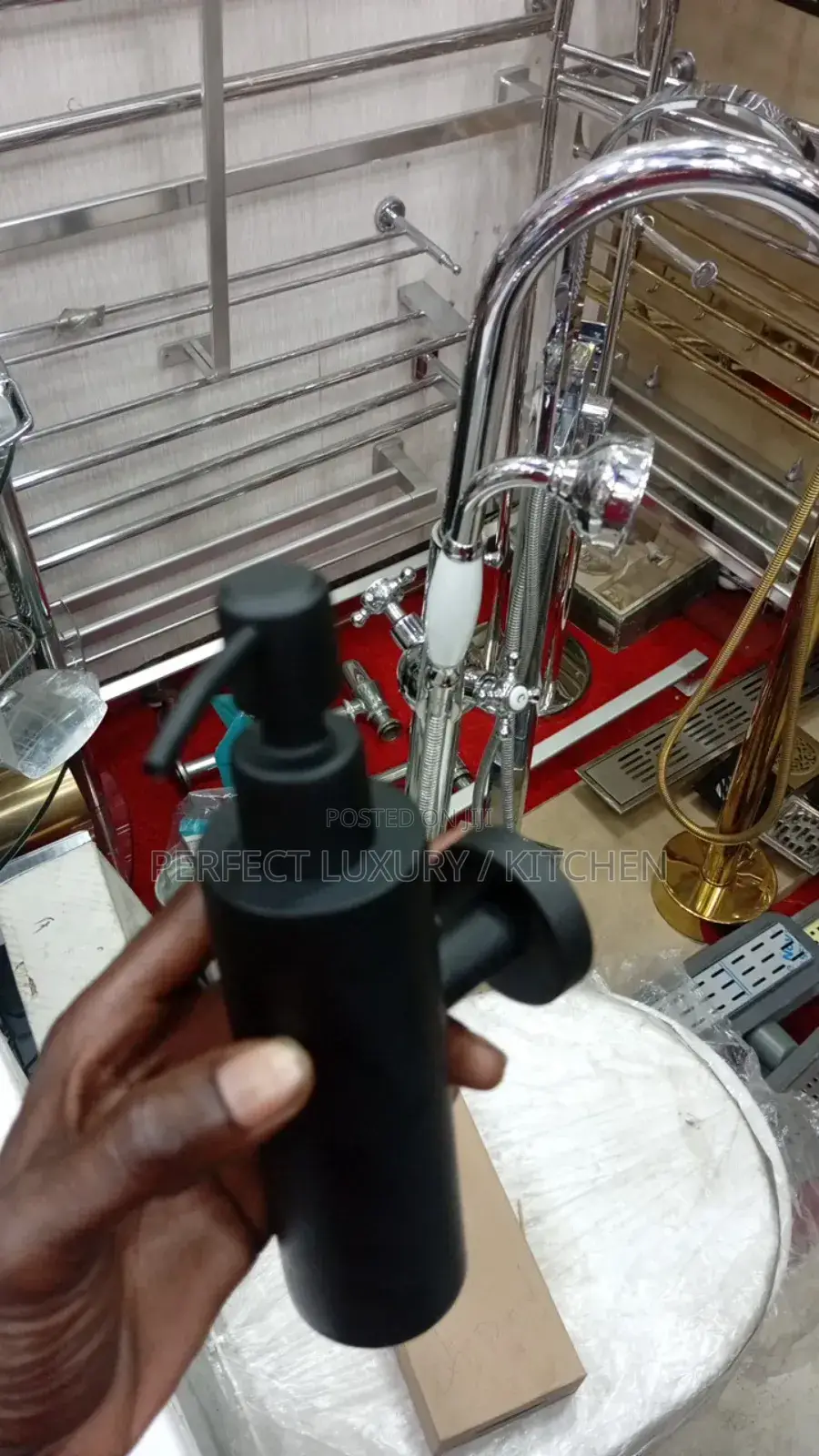Black Wall Hang Soap Dispensers