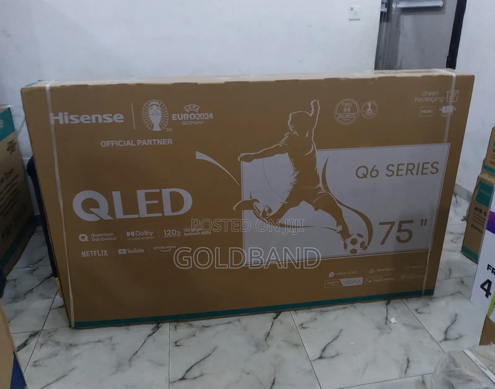 Crsytal Clear Hisense 75" Qled Smart TV