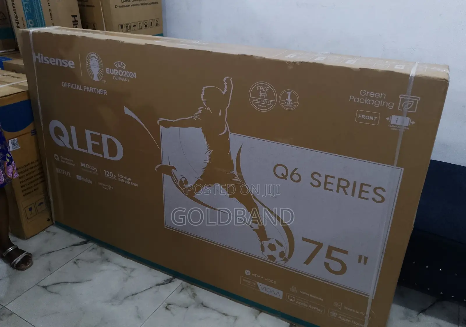 Crsytal Clear Hisense 75" Qled Smart TV