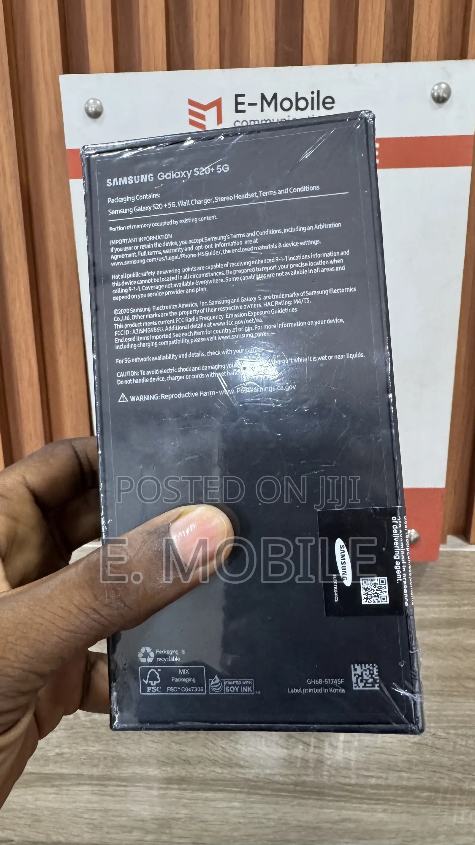 New Samsung Galaxy S20+ 5G 128 GB Black