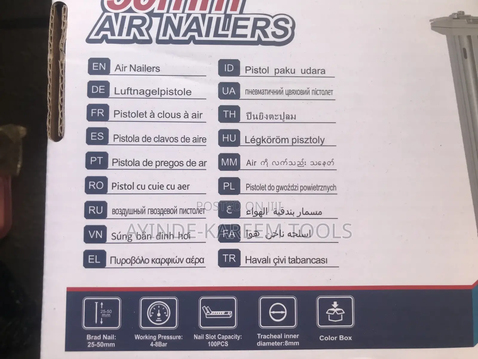 Air Brad Nailers Gun