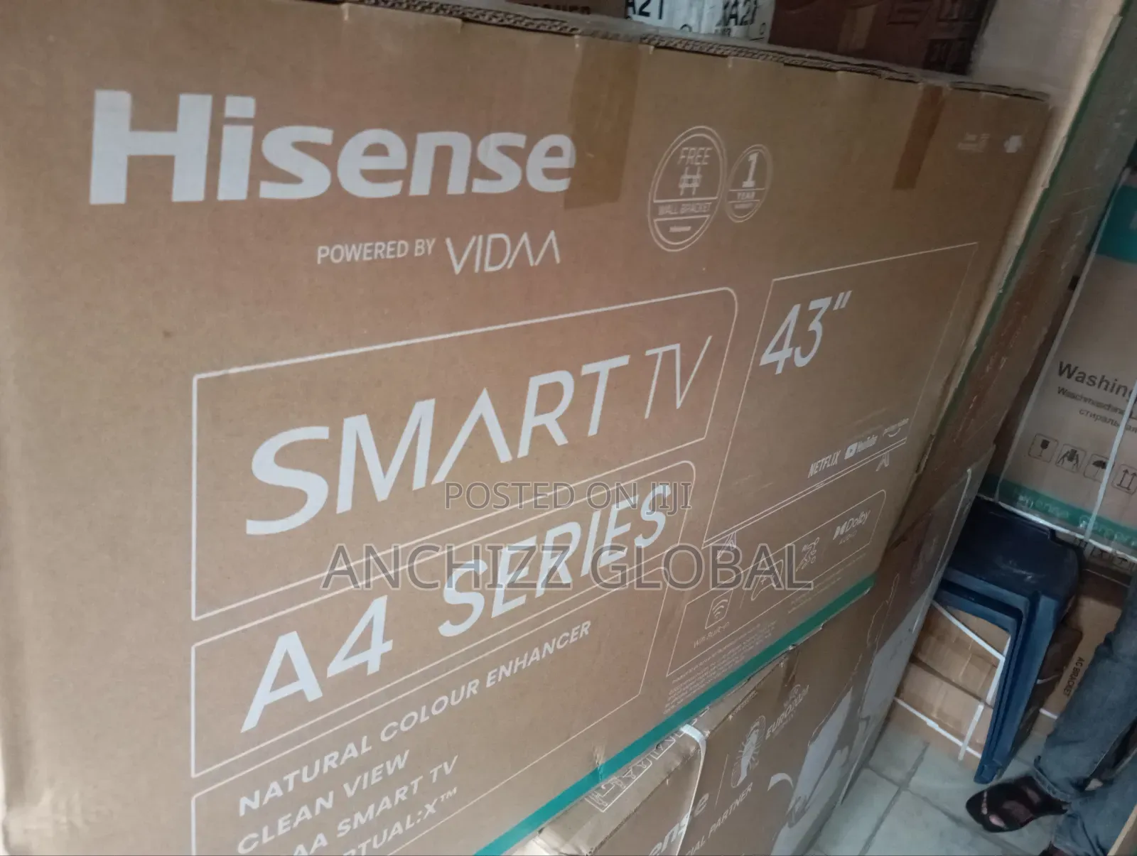 43inches Hisense Smart Television With One Year Warranty