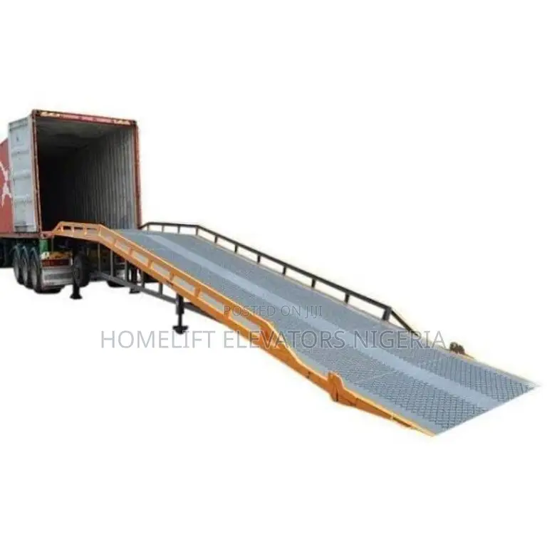 Heavy-Duty Forklift Container Ramp With Raised Sides