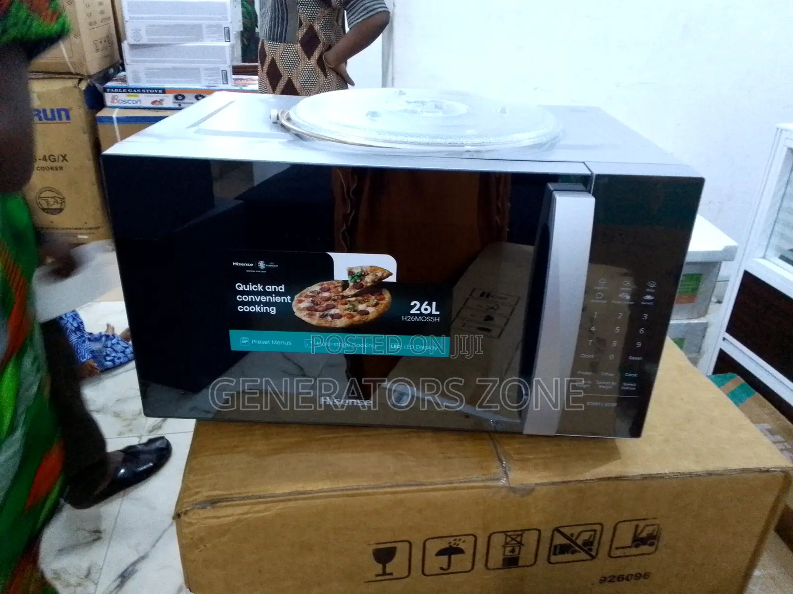 Keep Warm Function 26L Hisense Microwave Oven/ H26mos5h