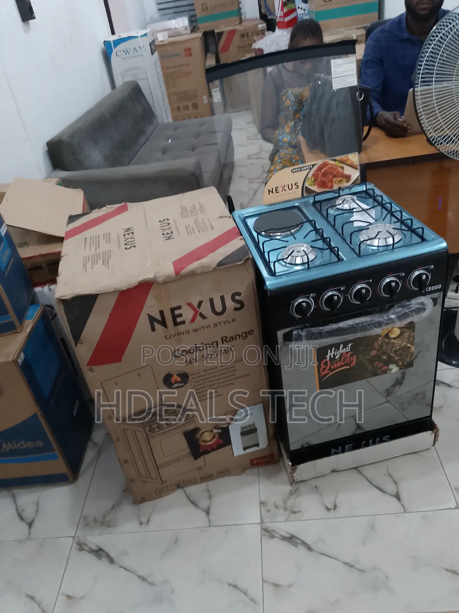 Brand Nexus 3 Burner and 1 Electric Hotplate Cooker