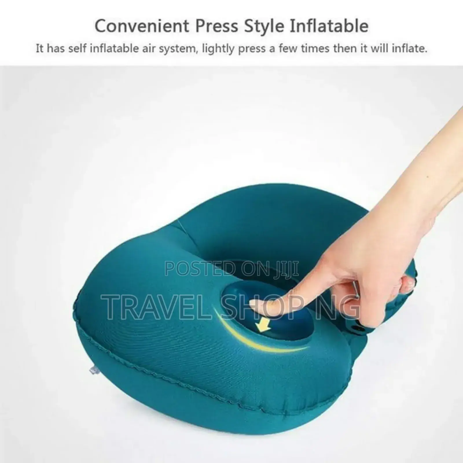 Air Cushion Self Inflating Travel Neck Pillow