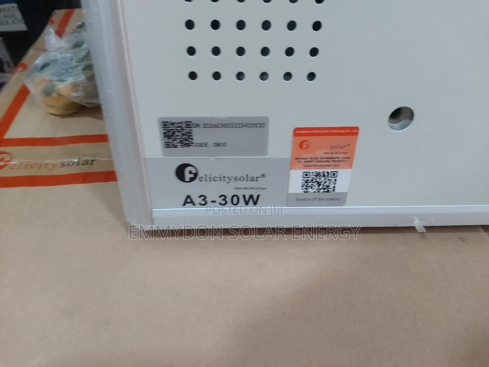 Original Felicity All in One Solar Street Light A3 30watt