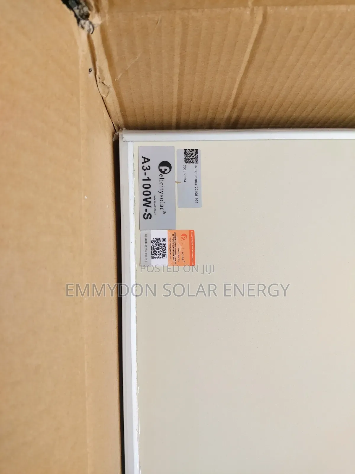 Original Felicity All in One Solar Street Light A3-100watt