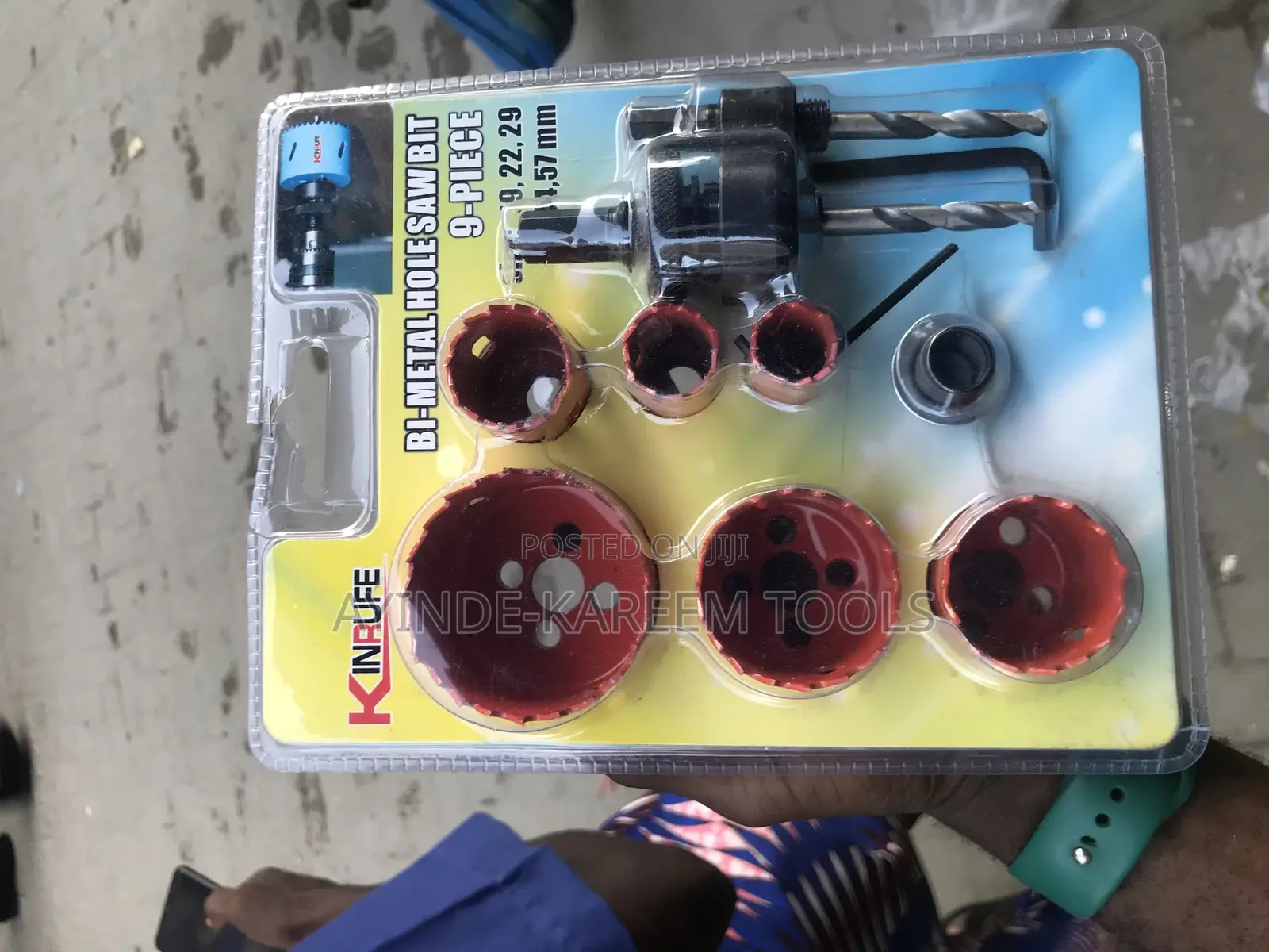 9pcs Bi Metal Hole Saw Kit