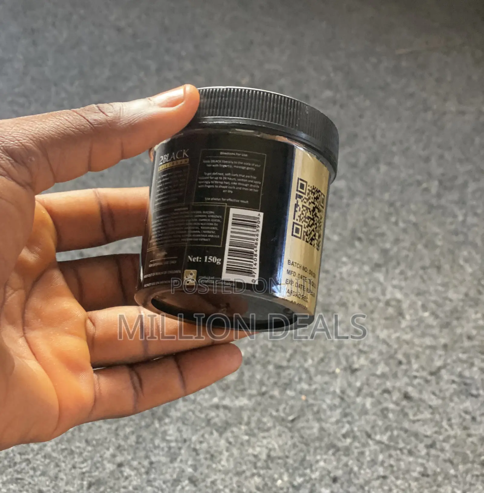 Black Darkening Anti-Dandruff Hair Cream