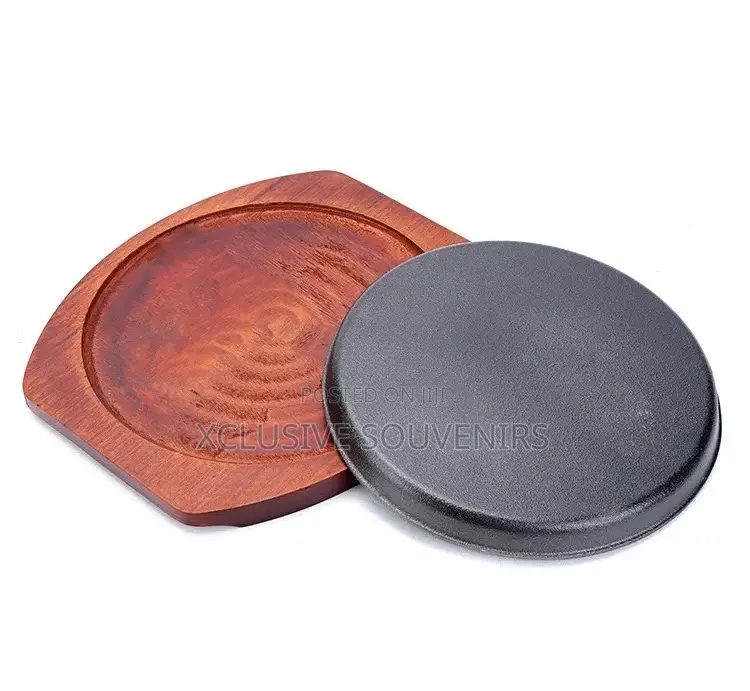 Cast Iron Cooking Cookware Sizzling Japanese Steak Plate